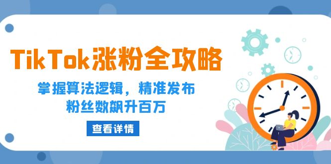 TikTok涨粉全攻略：掌握算法逻辑，精准发布，粉丝数飙升百万-北漠网络