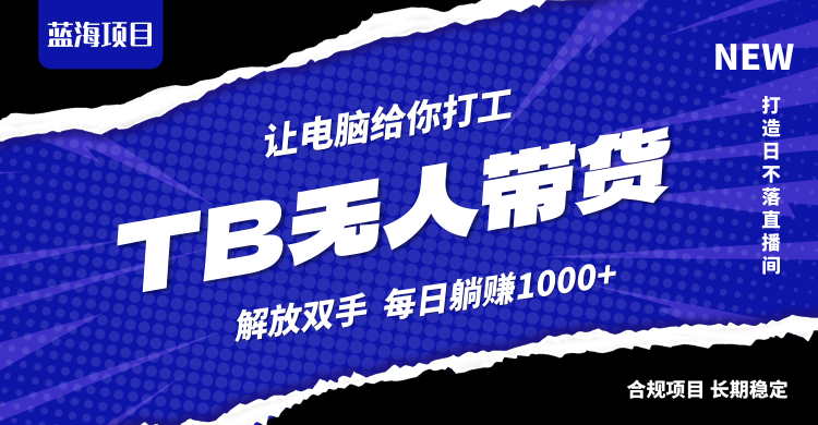 淘宝无人直播最新玩法，不违规不封号，轻松月入3W+-北漠网络