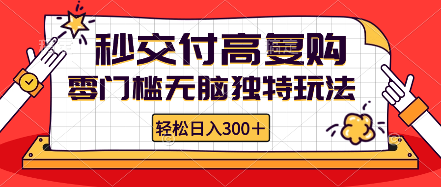 零门槛无脑独特玩法 轻松日入300+秒交付高复购   矩阵无上限-北漠网络