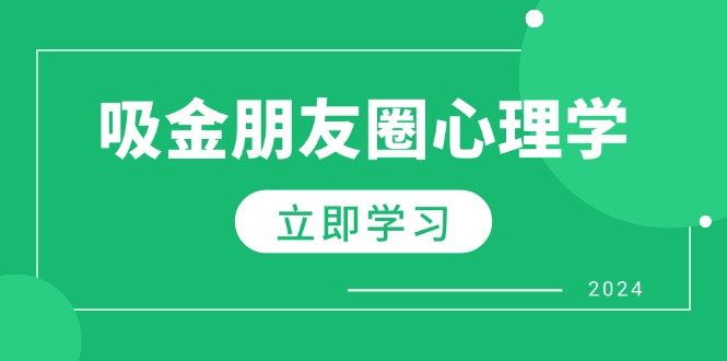 朋友圈吸金心理学：揭秘心理学原理，增加业绩，打造个人IP与行业权威-北漠网络