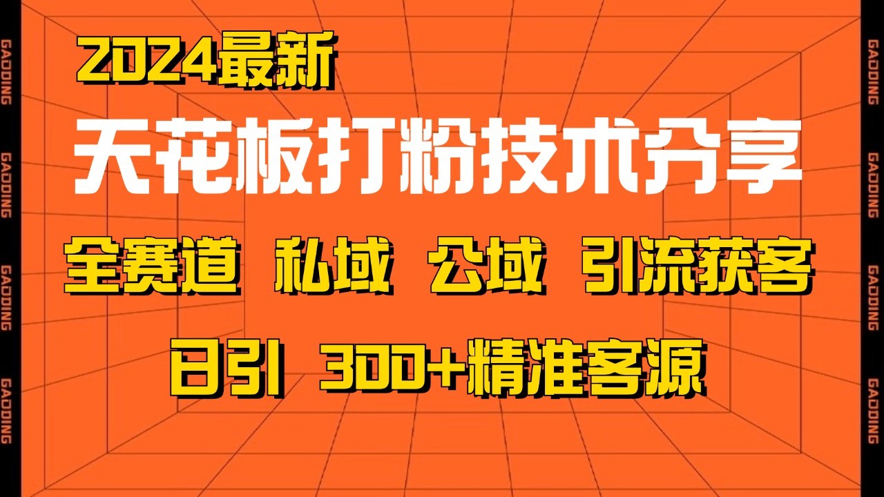 天花板打粉技术分享，野路子玩法 曝光玩法免费矩阵自热技术日引2000+精准客户-北漠网络