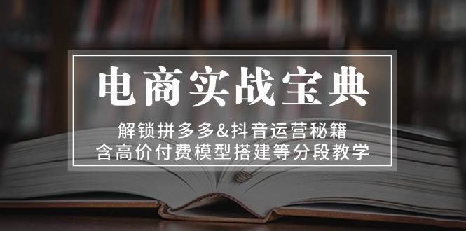 电商实战宝典：解锁拼多多&抖音运营秘籍，含高价付费模型搭建等分段教学-北漠网络