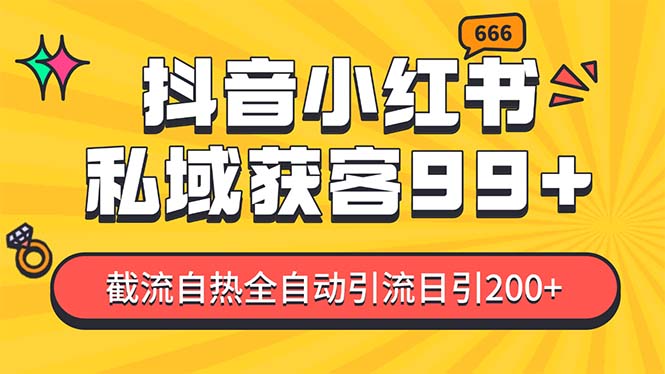 抖音小红书野路子引流秘籍：日引200+精准粉丝，单日变现3倍收益的自热一体化截流技巧-北漠网络