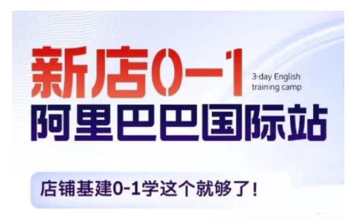 阿里巴巴国际站新店铺从零到一：全面掌握店铺基础建设，快速提升电商业绩-北漠网络
