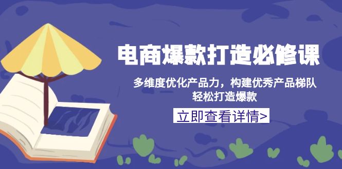 电商爆款打造秘籍：全方位提升产品竞争力，构建高效产品线，快速打造热销商品-北漠网络