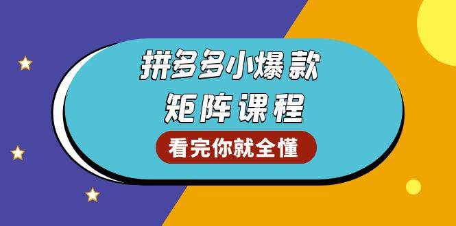 拼多多店铺爆款打造秘籍：精准测款技巧、销量优化策略、GMV增长方法，构建高效爆款矩阵-北漠网络