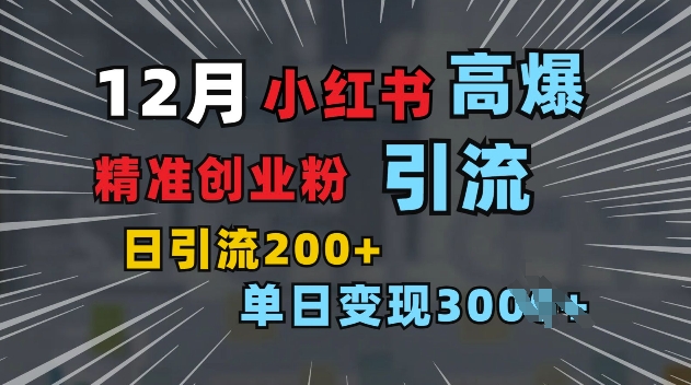 小红书图片营销策略：如何单日吸引200+精准创业粉丝并筛选出愿意付费的高质量创业群体-北漠网络