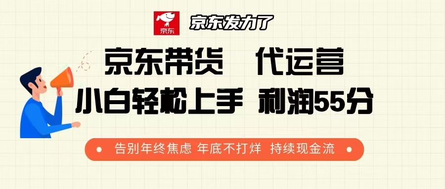 京东平台带货合作 专业代运营服务 利润五五分成 有效缓解年终财务压力 年末不停歇 保障稳定现金流-北漠网络