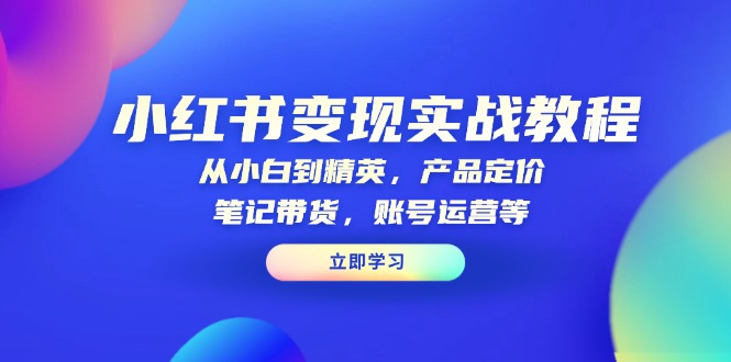 小红书营销攻略：新手到高手的全方位变现技巧，掌握产品定价策略、笔记营销、账号增长与优化-北漠网络