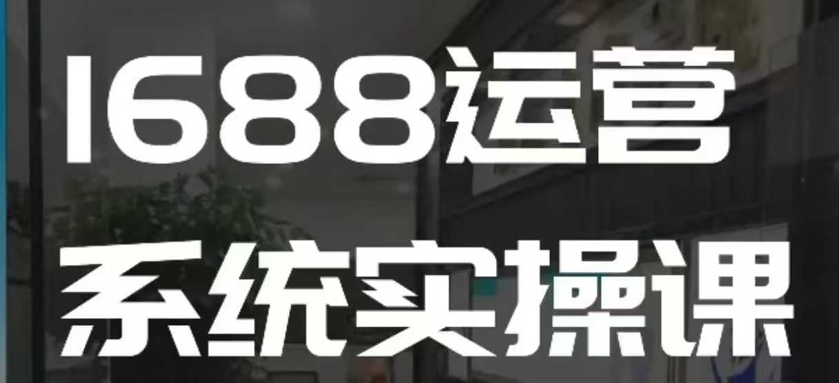 1688高级运营技巧实战课程：深度解析1688店铺运营策略，迅速提升电商业绩-北漠网络