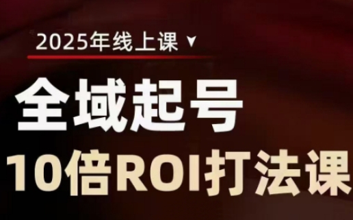 2025全域起号10倍ROI打法课，助你提升直播间的投资回报率-北漠网络