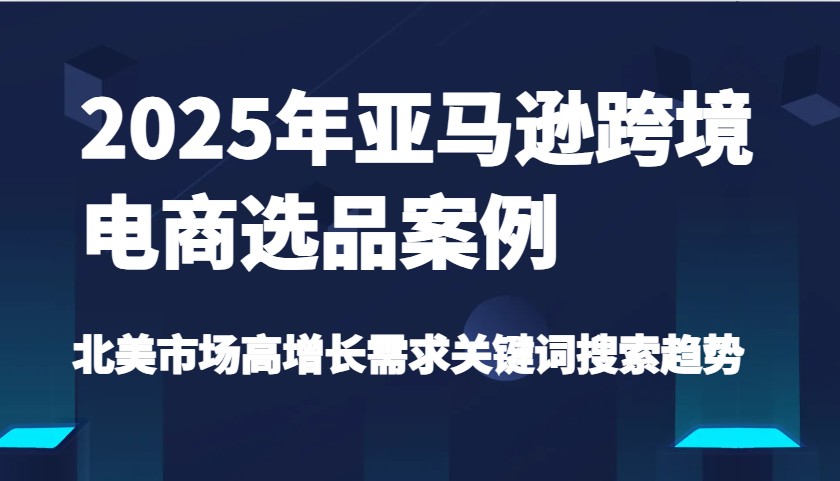 2025年亚马逊跨境电商选品案例-北美市场高增长需求关键词搜索趋势（更新)-北漠网络