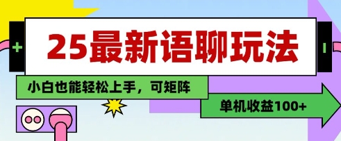 2023年最新单机语聊玩法，手工打造收益100+，小白轻松入门，支持矩阵操作-北漠网络