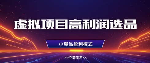 高利润虚拟项目选品策略：单店收益突破1W+，实现多店利润倍增-北漠网络