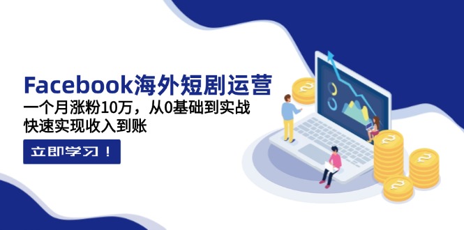 Facebook海外短剧运营指南：如何在一个月内从零基础实现10万粉丝增长和快速收入到账-北漠网络