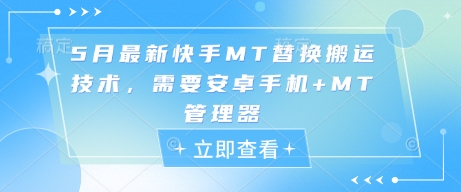 5月最新快手MT搬运替换技巧：使用安卓手机与MT管理器的详细指南-北漠网络