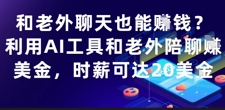 与外国人聊天赚钱：使用AI工具轻松赚取高达20美元每小时-北漠网络