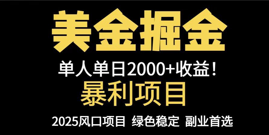 25年高利润项目，美元对冲策略，详细指南教你日赚1000+，可扩展至5000+！-北漠网络