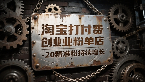 淘宝付费创业粉单店实现每日稳定增长10-20个精准粉丝-北漠网络