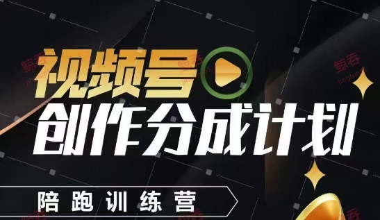 视频号创作分成计划：逐步教你打造稳定收入的视频制作训练营-北漠网络