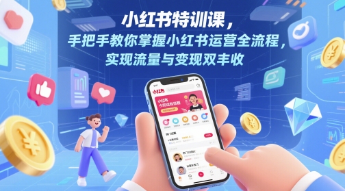 小红书运营全流程实战指南：手把手教你实现流量与变现双丰收-北漠网络