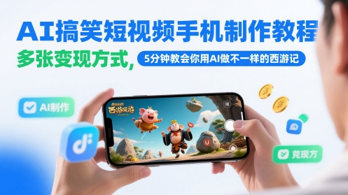 如何使用AI制作搞笑西游记短视频？5分钟教你多种变现方式！-北漠网络