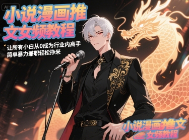 《从零基础到行业高手：小说漫画推文女频教程，轻松兼职轻松赚钱的简单暴力方法》-北漠网络