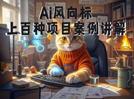 AI风向标：100种项目案例玩法全解析 – 从零基础小白到AI视频商业应用高手的教学指南-北漠网络