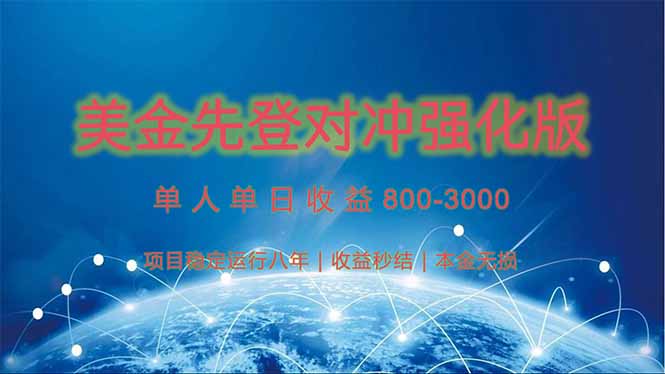 美金先登计划强化版：2025年黑马投资，日收益高达1k-4k（可放大）-北漠网络